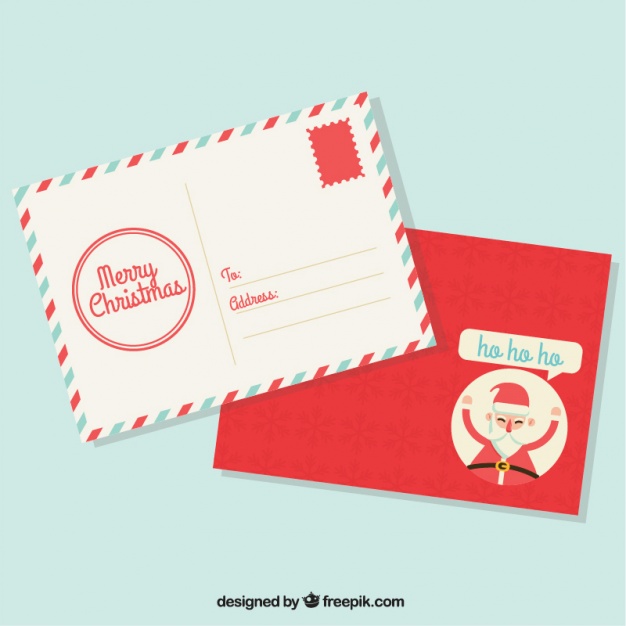 626x626 Beautiful Decorative Christmas Envelopes Vector Free Download