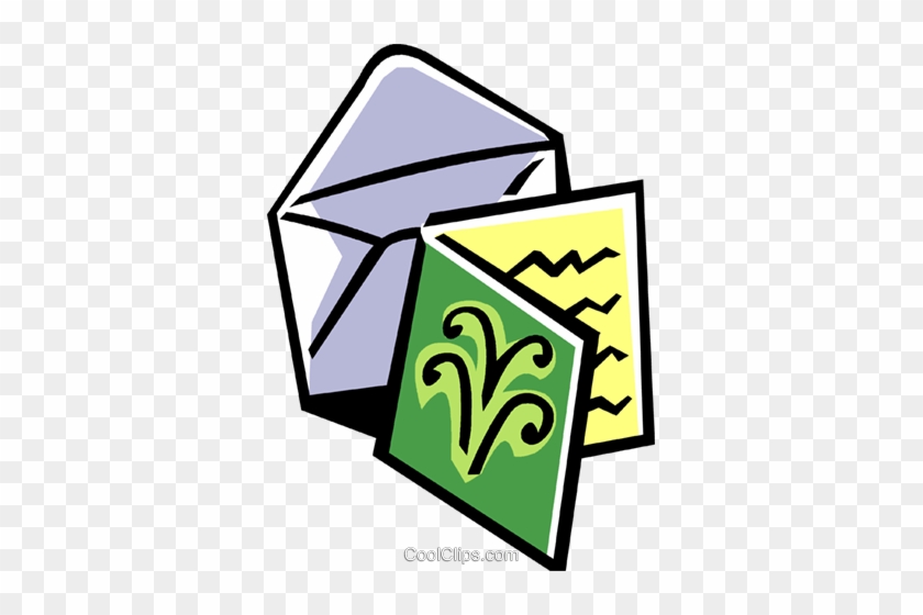 840x560 Christmas Card With Envelope Royalty Free Vector Clip