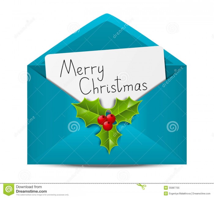 700x649 Christmas Envelope Clipart Vector, Clipart