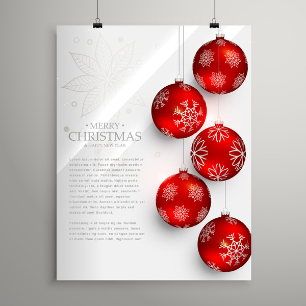 600x600 Christmas Flyer And Cover Brochure Design Vector Free Download