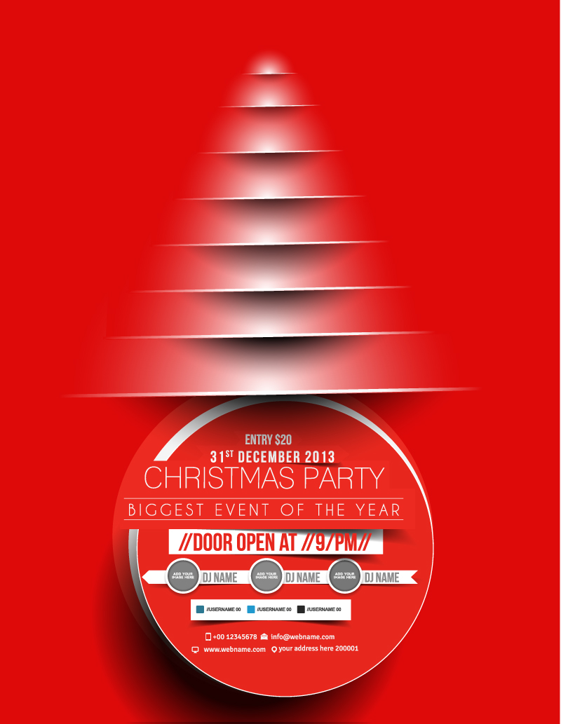 Christmas Flyer Vector at Vectorified.com | Collection of Christmas ...