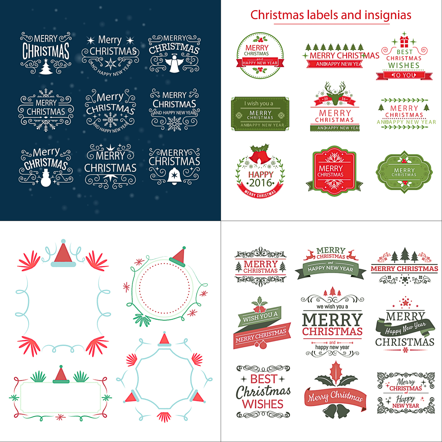 Christmas Frame Vector Graphics Art, Free Download Design 1440x1440 Christmas Frame Vector Graphics Art, Free Download Design