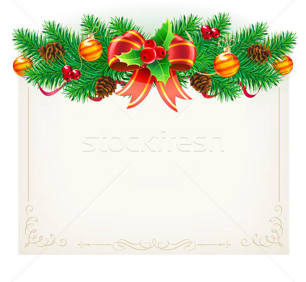 Christmas Frame Vector Illustration Oblachko 600x553 Christmas Frame Vector Illustration Oblachko