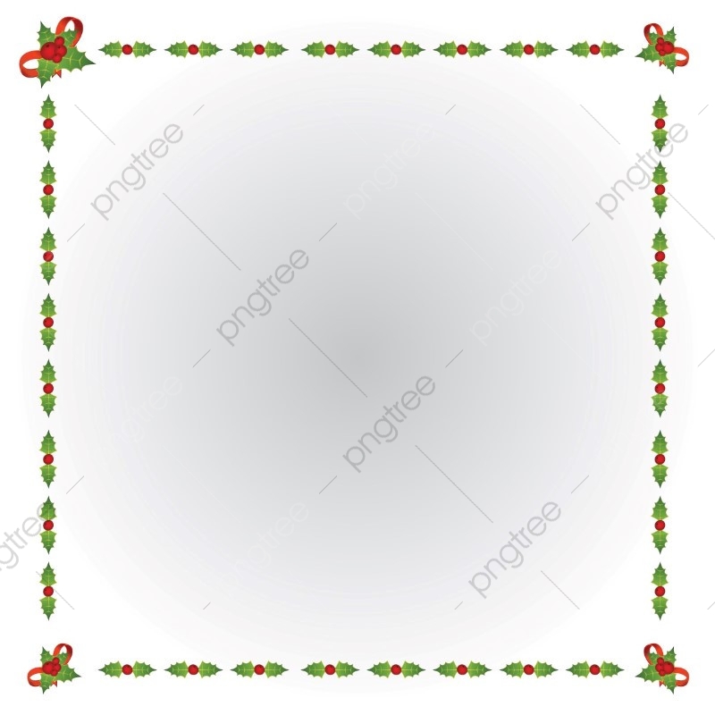 800x800 Christmas Frame Leafs Vector, Christmas Vector, Frame Vector