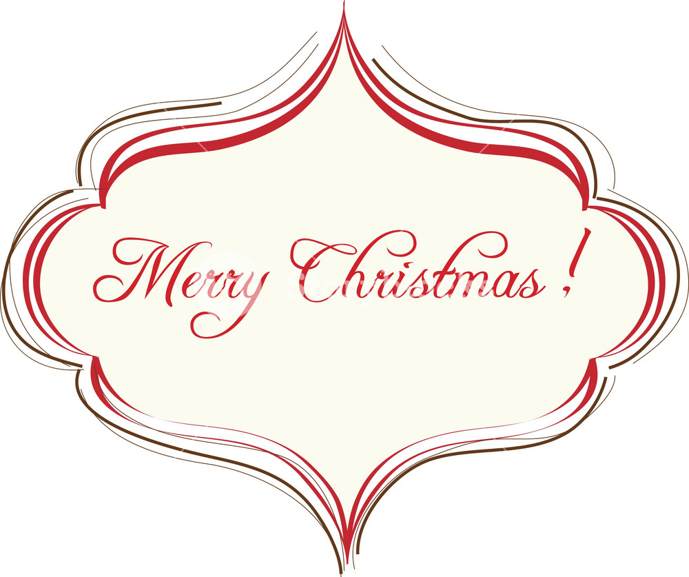 1000x837 Christmas Frame Vector Element Royalty Free Stock Image