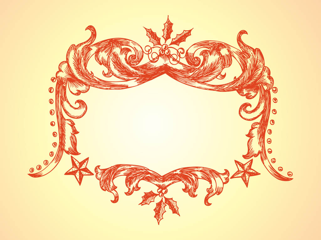 1024x765 Christmas Frame Vector Vector Art Graphics