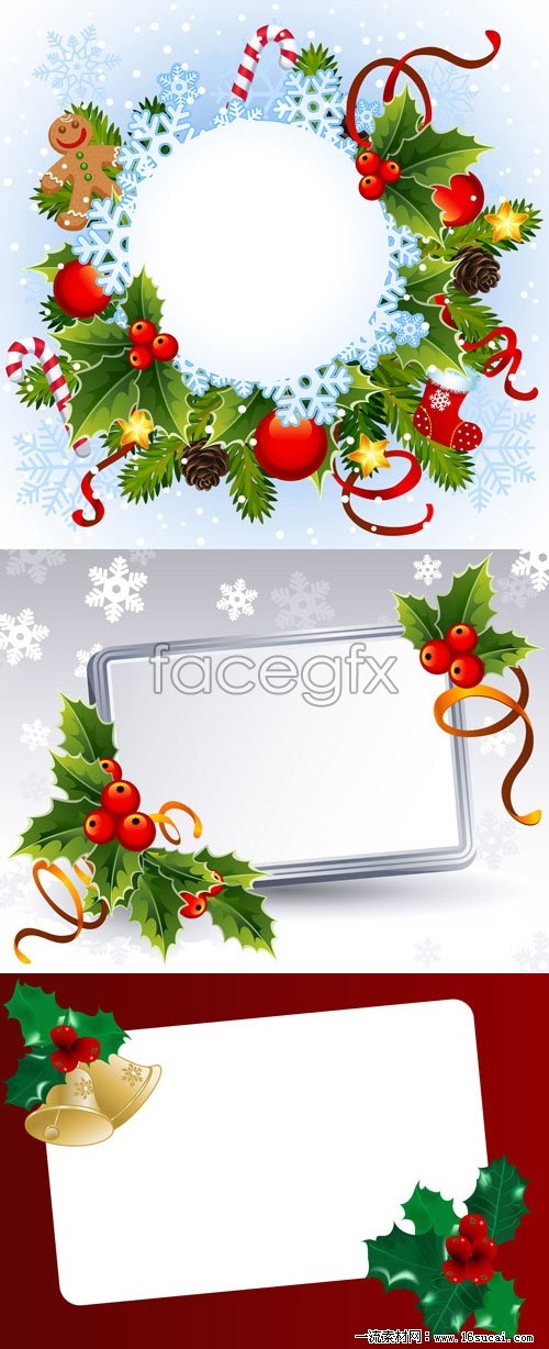 500x1228 Christmas Frame Vector Over Millions Vectors, Stock Photos, Hd
