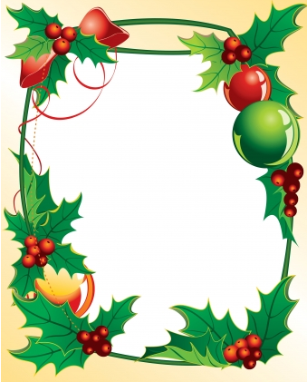 339x421 Christmas Holly Frame Vector Free Vectors Ui Download