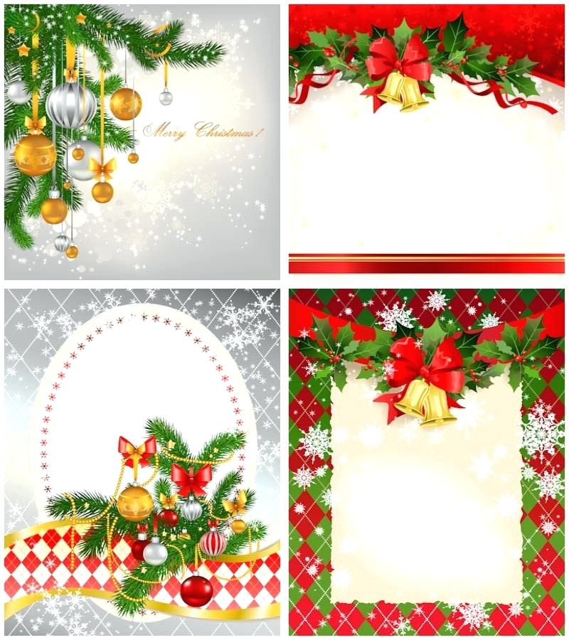 800x900 Card Templates Vector Christmas Frames Free