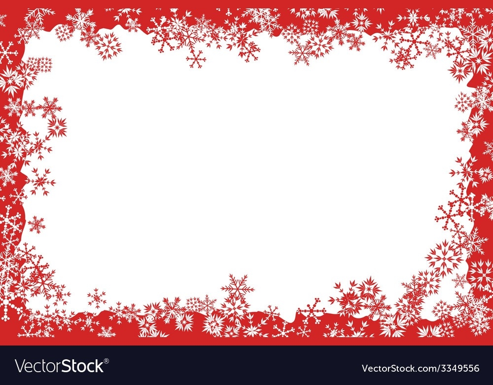 1000x780 Christmas Border Vector