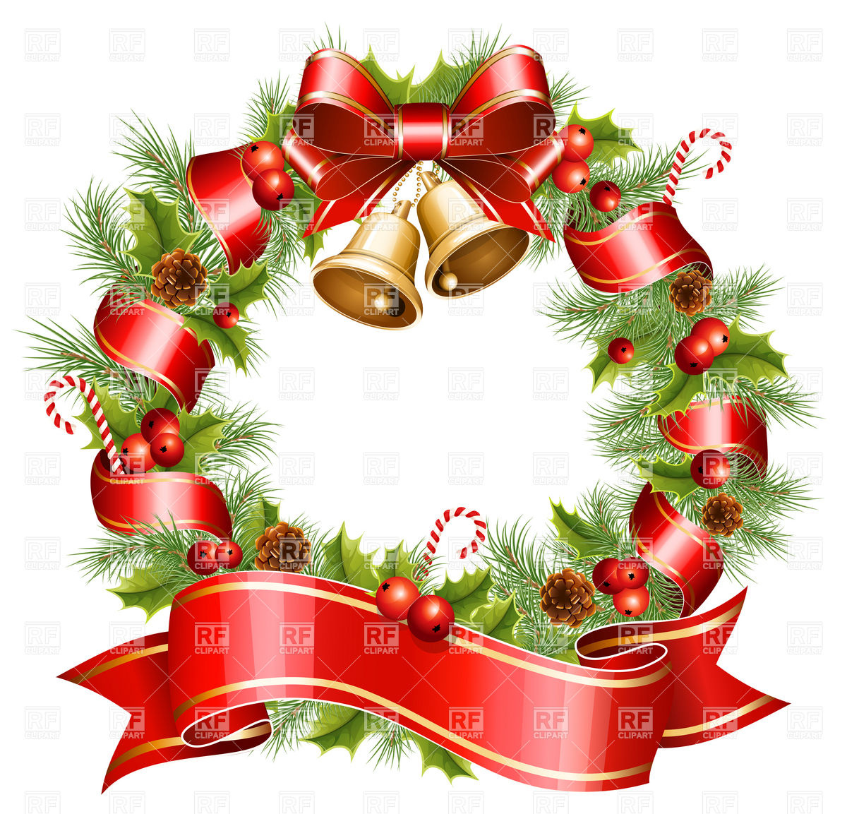 1200x1153 Christmas Wreath Vector Image Of Business, Finance Ivelly