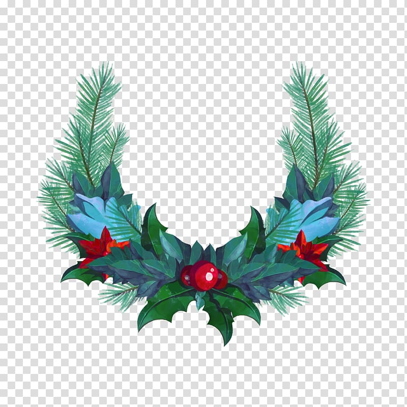 800x800 Wreath Christmas Garland, Christmas Wreath Transparent Background