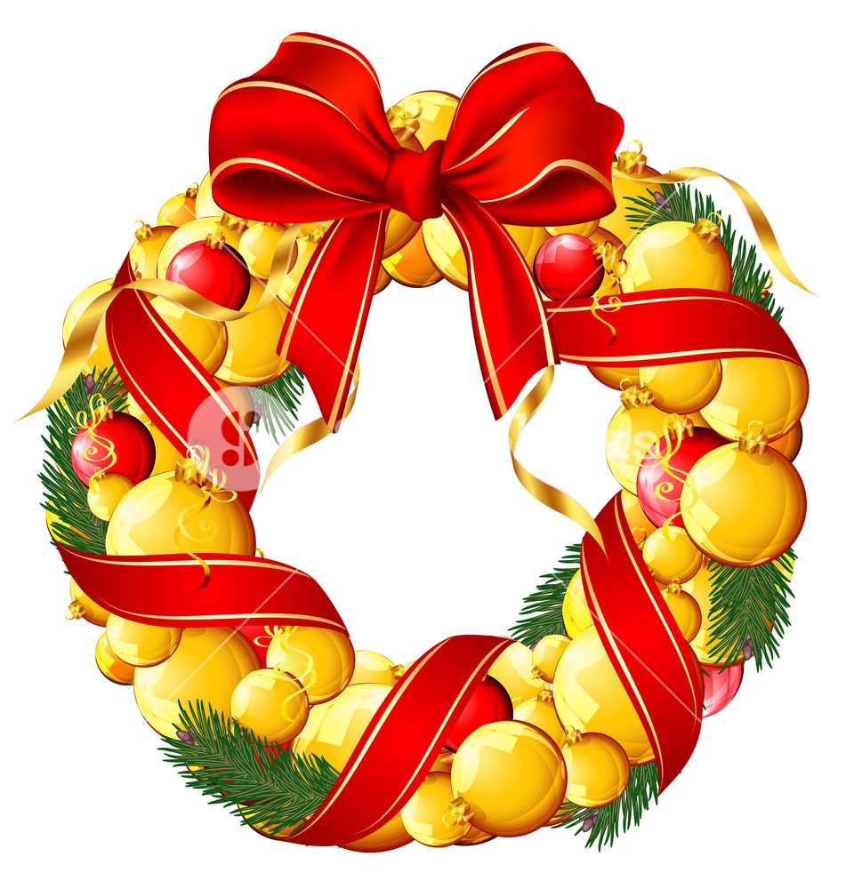 951x1000 Christmas Garland Vector Royalty Free Stock Image