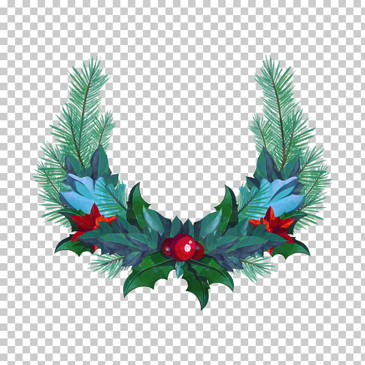728x728 Wreath Christmas Garland, Christmas Wreath Png Clipart Free