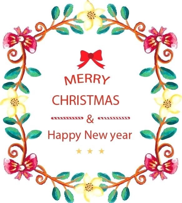 584x650 Drawing Of A Christmas Wreath