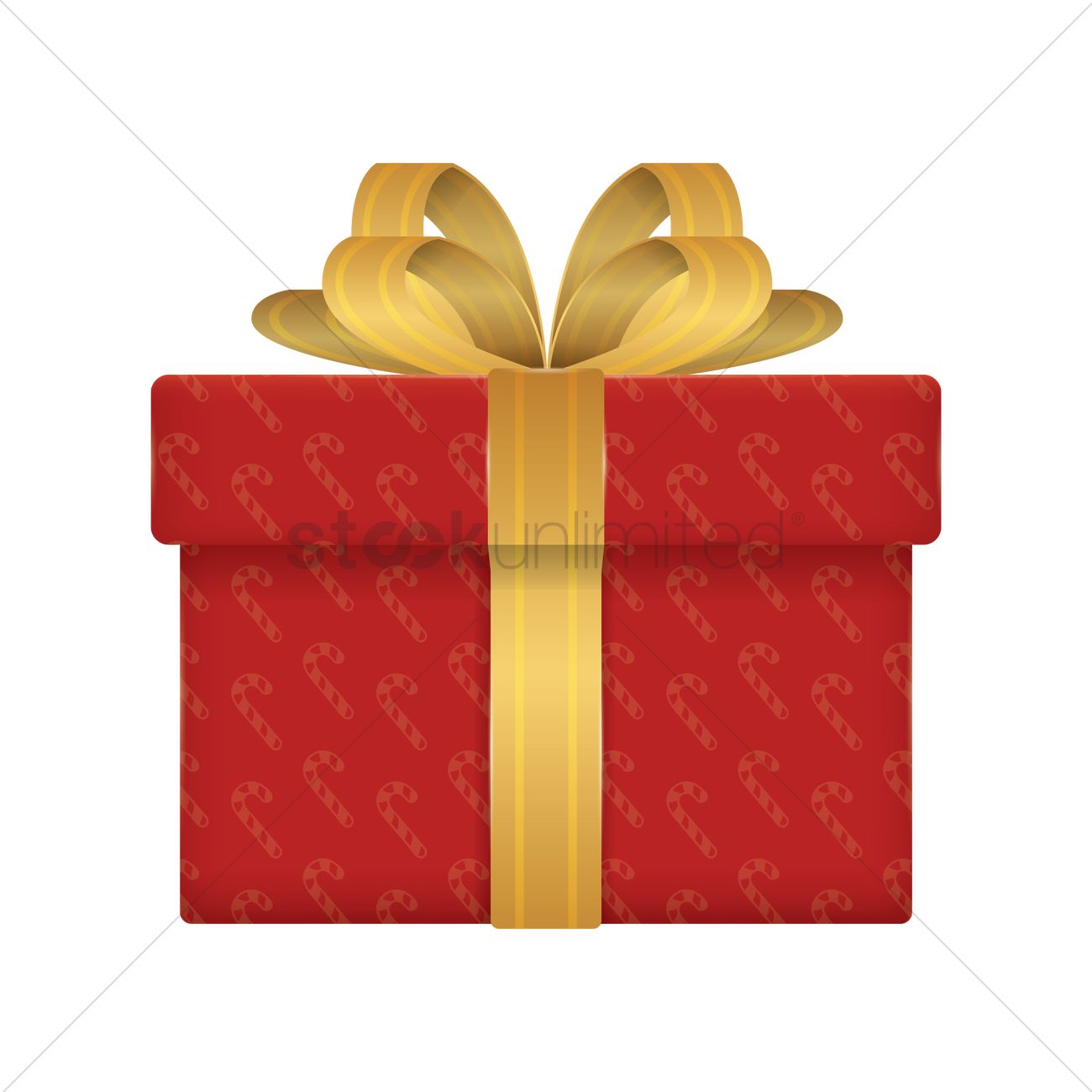1300x1300 Christmas Gift Box Vector Image