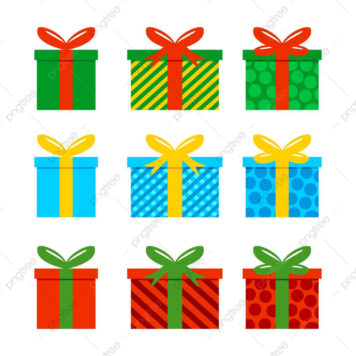 1200x1200 Gift Box Icon Vector Illustration Set, Png, Christmas, Gift Png