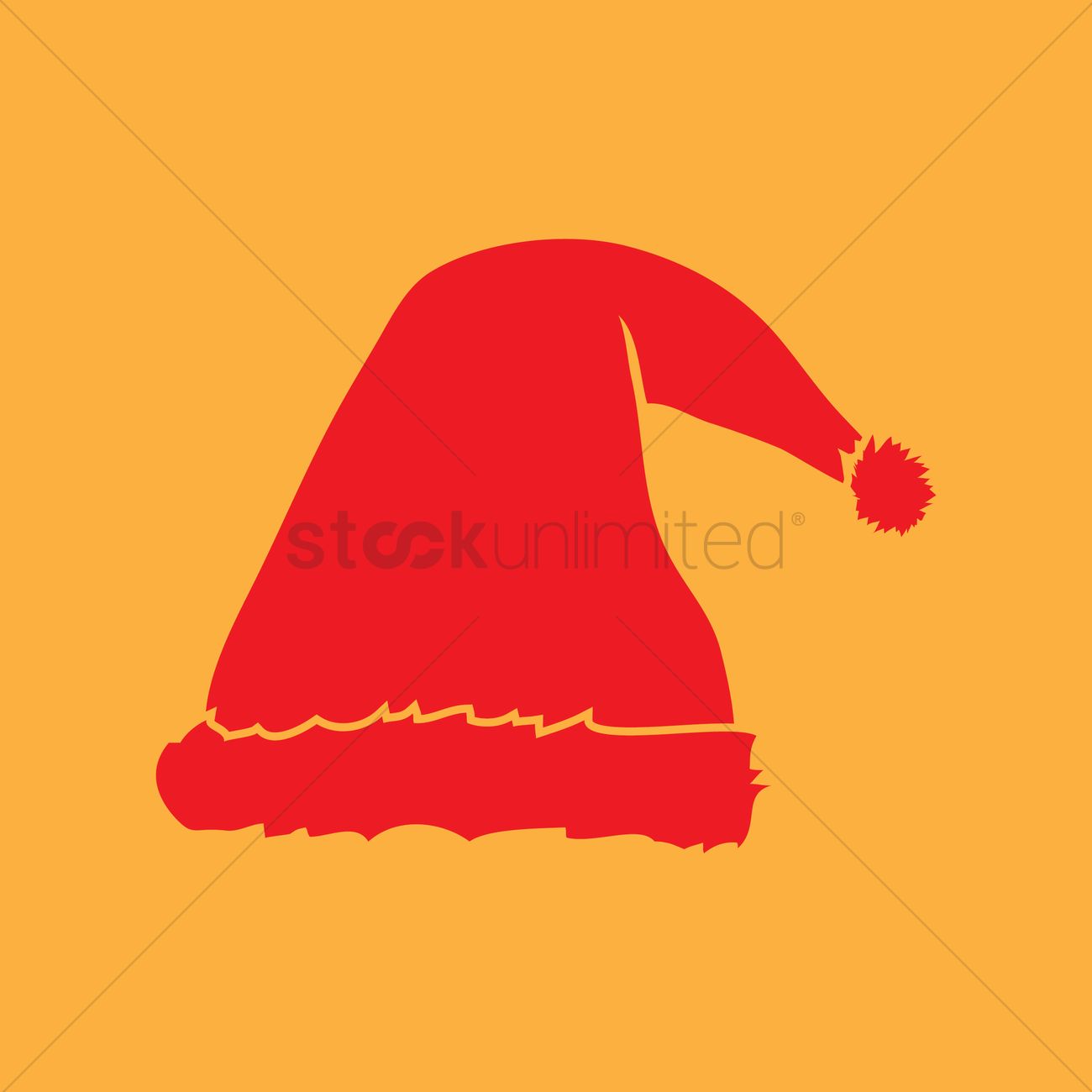 1300x1300 Christmas Hat Vector Image