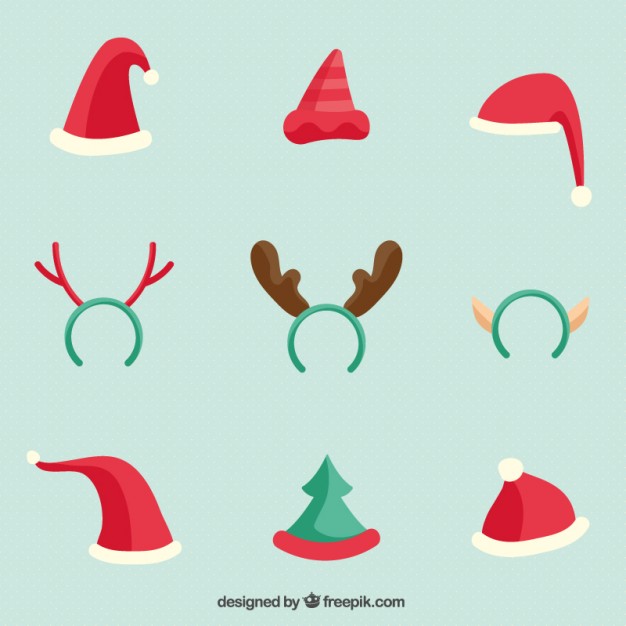 626x626 Collection Of Christmas Hats Vector Free Download