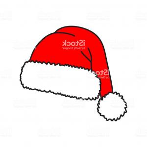 300x300 Santa Hat Vector Icon Christmas Red Savoyuptown