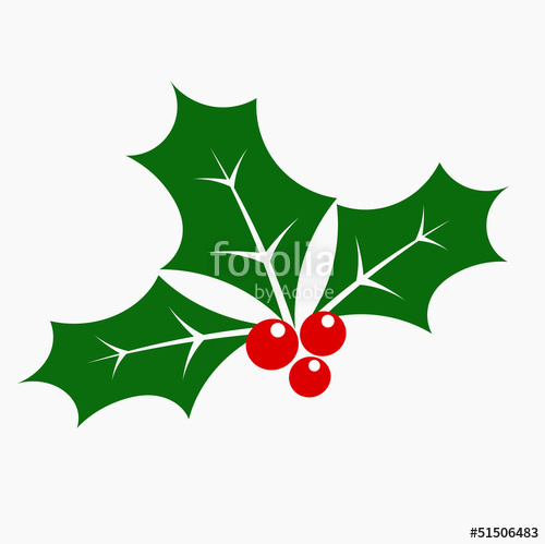 Christmas Holly Vector at Vectorified.com | Collection of Christmas ...