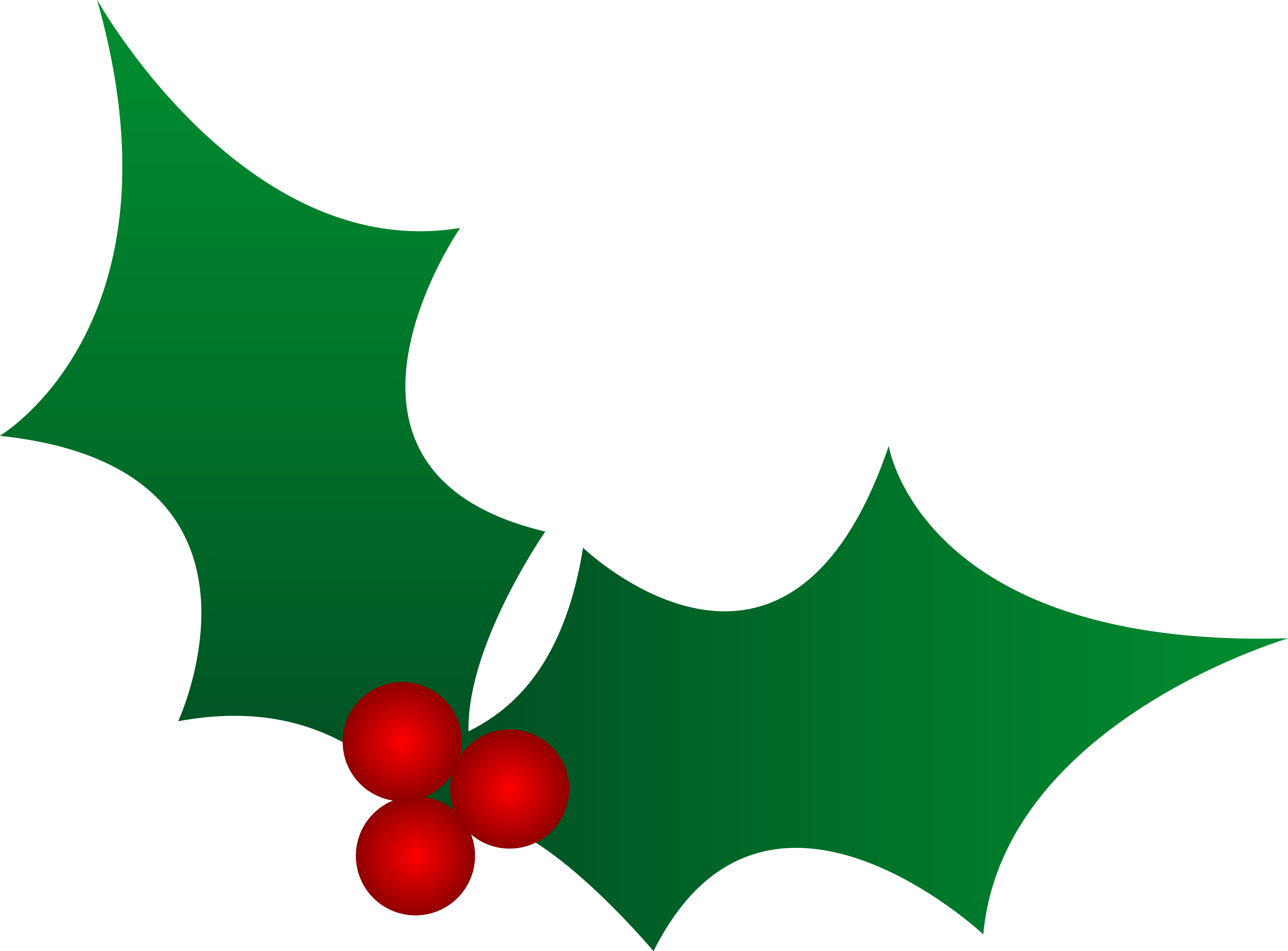 5609x4141 Best Christmas Holly Clip Art