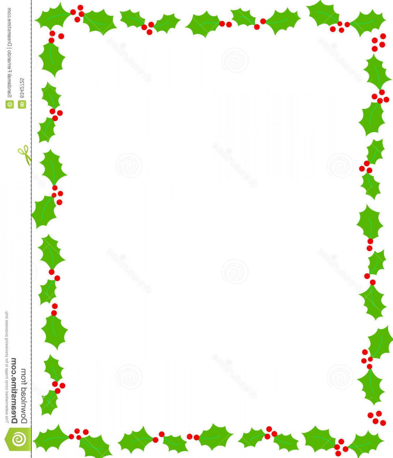 1339x1560 Royalty Free Stock Photo Christmas Border Holly Image Soidergi