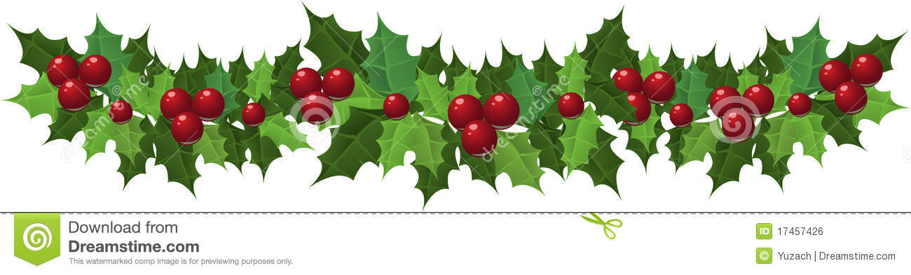 1300x393 Christmas Holly Clipart Free Borders