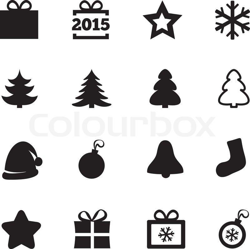 Christmas Icons New Year Icons Stock Vector Colourbox 800x796 Christmas Icons New Year Icons Stock Vector Colourbox