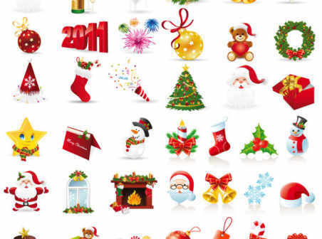 Free Christmas Icons Vector Free Download 452x336 Free Christmas Icons Vector Free Download