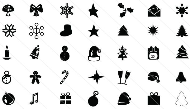 Christmas Icon Vector Graphics 610x350 Christmas Icon Vector Graphics
