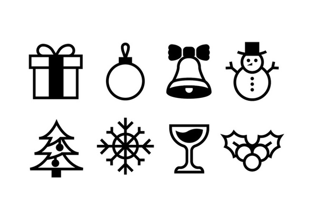 Christmas Icons Stock Vectors Free Vector Download Cannypic 632x443 Christmas Icons Stock Vectors Free Vector Download Cannypic
