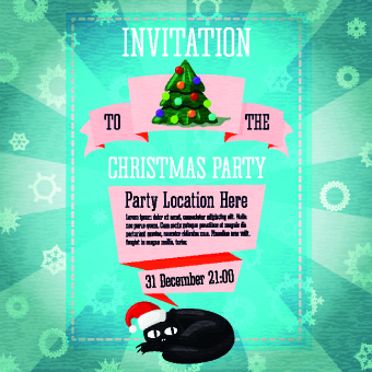 Free Christmas Party Invitation Template Free Vector Download 340x340 Free Christmas Party Invitation Template Free Vector Download