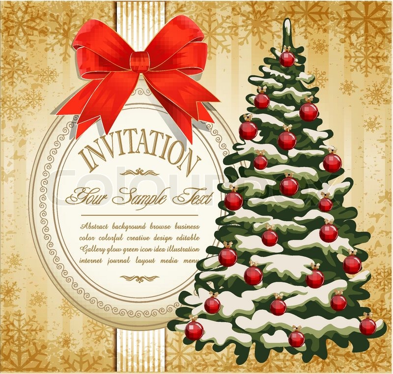 Vector Festive Invitation To The Stock Vector Colourbox 800x761 Vector Festive Invitation To The Stock Vector Colourbox