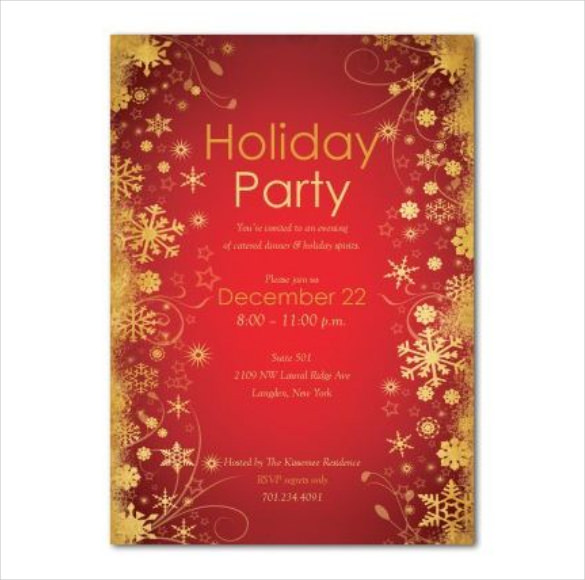 Christmas Invitation Templates Free Download 585x580 Christmas Invitation Templates Free Download