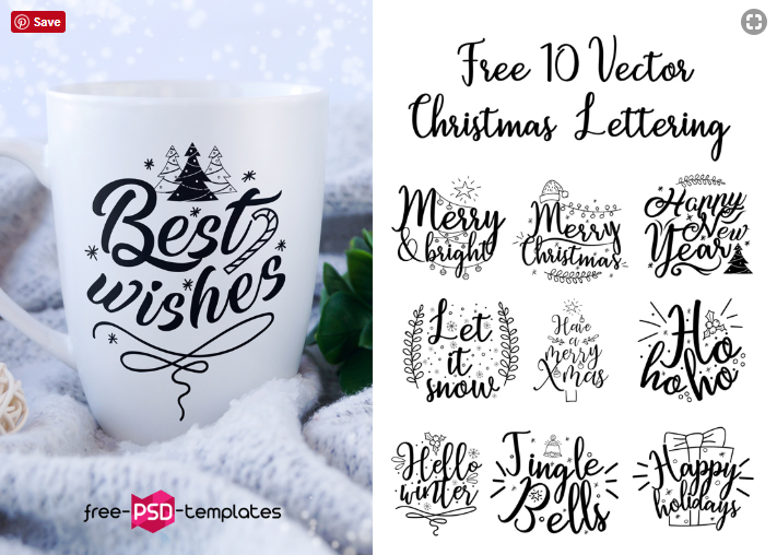 711x508 Set Of Free Christmas Letter Vector