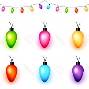 Christmas Light Bulb Vector At Vectorified.com 