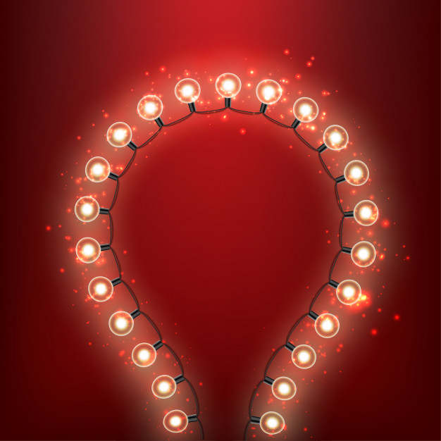 626x626 Christmas Light Bulbs Vector Premium Download