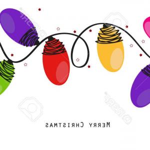 300x300 Photostock Vector Colorful Christmas Light Bulbs Vector Background