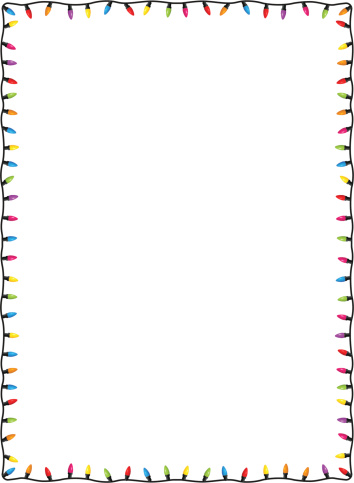 354x483 Cliparts Border Clipart Christmas Lights For Free Download And Use