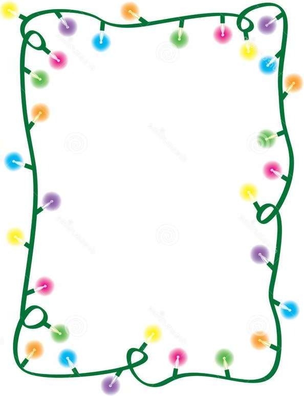 Christmas Lights Border Vector at Vectorified.com | Collection of ...