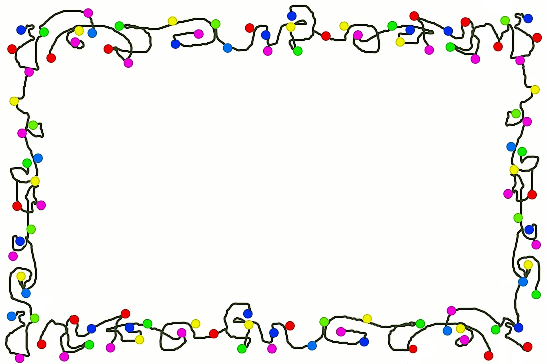 1920x1280 Christmas Lights Border