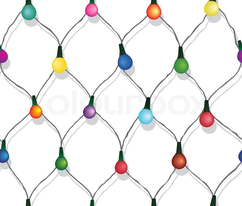 800x682 Seamless String Of Christmas Lights On Stock Vector Colourbox