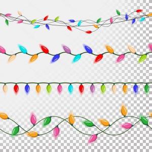 300x300 Stock Photo Christmas Lights Seamless String Vector Illustration