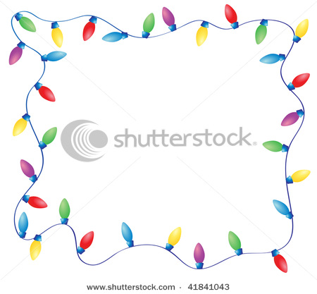 450x417 String Of Christmas Lights Clipart