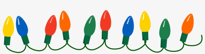 820x218 Christmas Lights Png