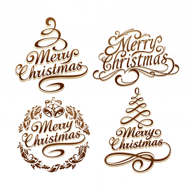 626x631 Christmas Logo Collection Vector Free Download