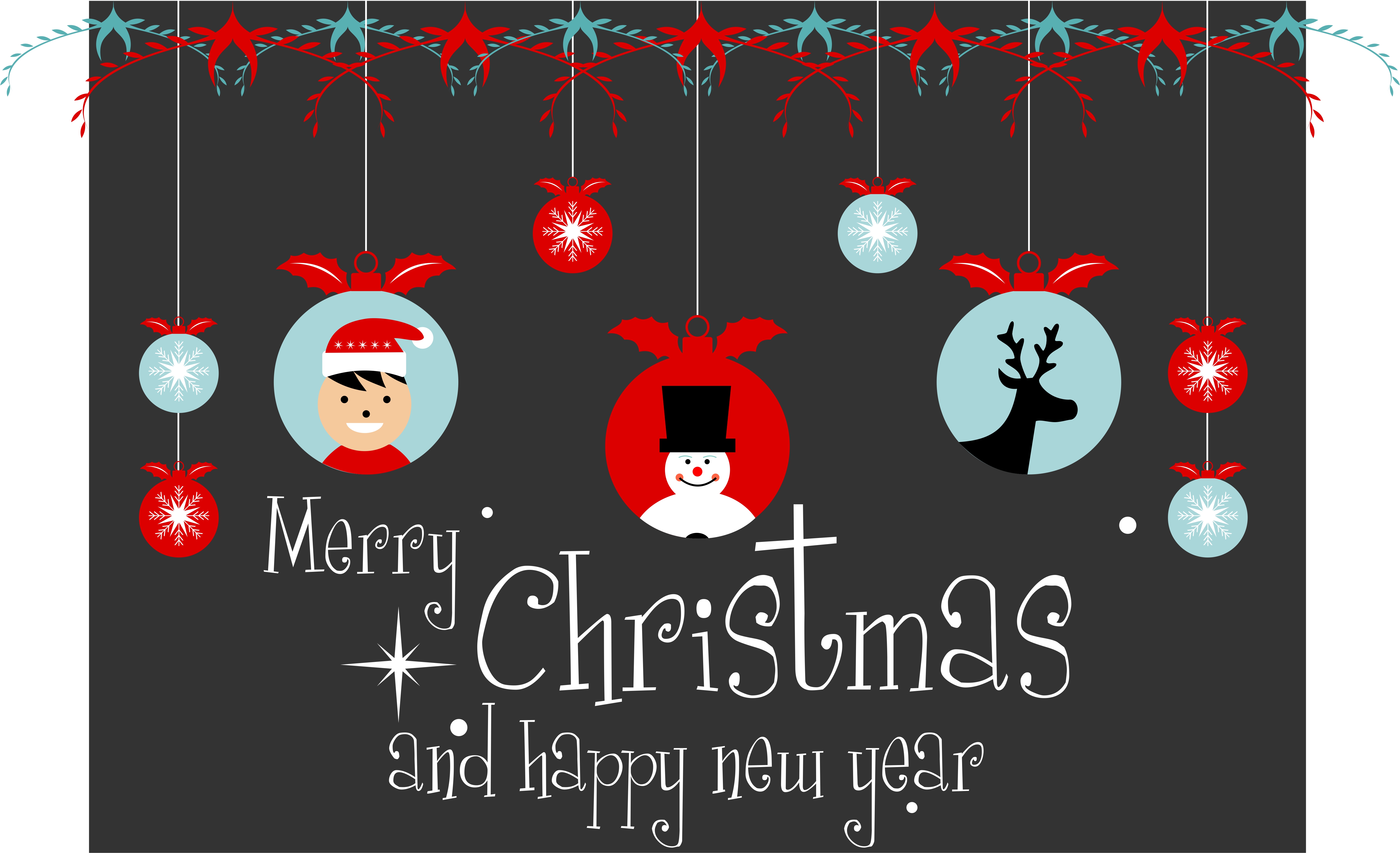 5752x3504 Christmas Logo Vector Graphic