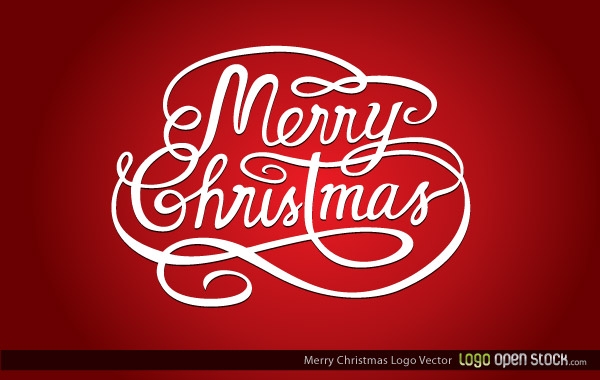 600x380 Merry Christmas Logo Vector Free Download