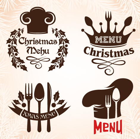 471x468 Christmas Menu Design Elements Vector Set Free Download